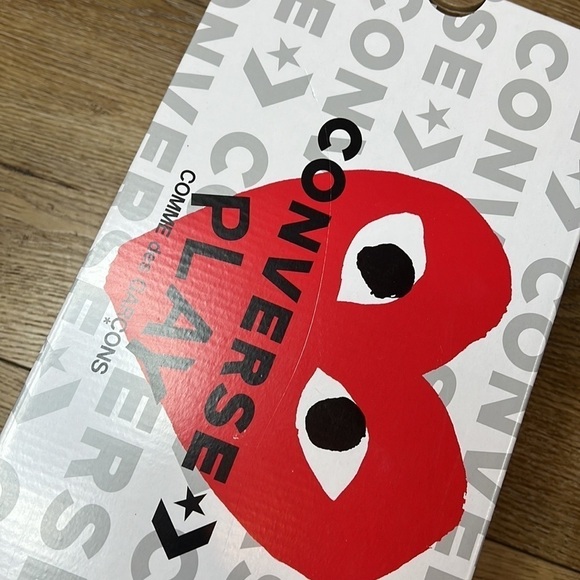 NIB Converse x Commes des Garçons Chuck Taylor Sneakers Size 9 - Picture 7 of 9